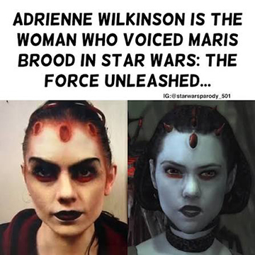 Adrienne Wilkinson Maris Brood Star Wars the Force Unleashed